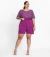 Blusa Roxa Estampada - loja online