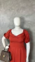 Vestido Viscolinho Terracota - comprar online