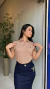 Blusa Gola Polo Bege na internet