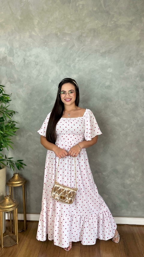 Vestido Estampa Coração