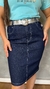 Saia Jeans Com Cinto