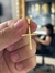 Pingente Cruz Lisa Pequena 0,6g - Banhado a Ouro 18k