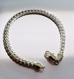 Brazalete Plata Ley 925 Trenzado