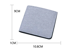 Cartera de lona corta simple de moda para hombre (CMP CH1001) - tienda en línea