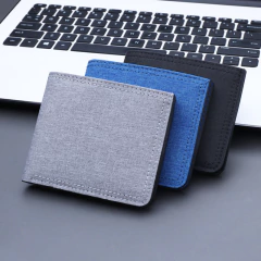 Cartera de lona corta simple de moda para hombre (CMP CH1001) - tienda en línea