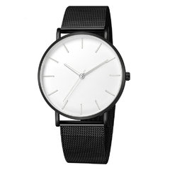 Reloj Minimalist Men Fashion Ultra Thin Watches Simple Men Business Stainless Steel Me (CMP RLJH1004)