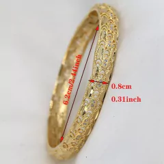 Brazaletes para mujer y niña chapada en oro de 14k (CMP PLS10010) - CMP Shopping Global