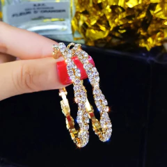 Pendientes de aro de aguja de Plata de Ley 925 - comprar en línea