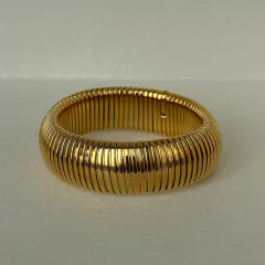 Pulsera de acero de titanio chapada en oro de 18k para mujer y niña (CMP PLS10016) - CMP Shopping Global
