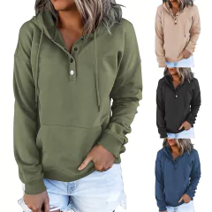 Imagen de Sudadera con capucha clásica para mujer, suéter de estilo Hip Hop