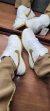 Tênis Low Branco Dourado - Outlet Dos Calçados RC