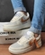 TÊNIS AIR CINZA CREME SIMB. MARROM