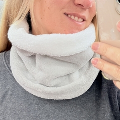 Cuello doble de polar y corderito