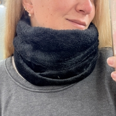Cuello doble de polar y corderito - comprar online