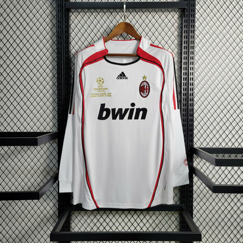 Retro Manga Longa 2006-07 AC Milan Fora - Torcedor