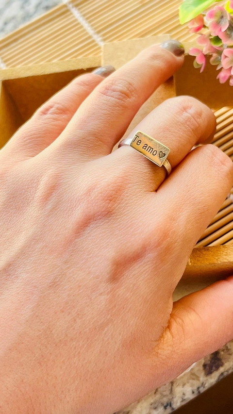 ANEL PERSONALIZADO "TE AMO"