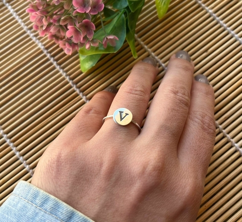 ANEL PERSONALIZADO COM LETRA