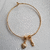 Bracelete Coração de Mãe - Dourado na internet