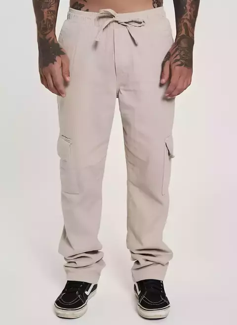 Calça Sarja Cargo - Areia - comprar online