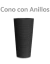 Maceta Rotomoldeada CONO CON ANILLOS RÚSTICO RAYUN - comprar online
