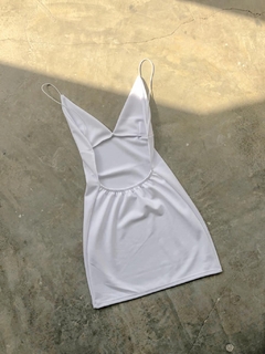 Vestido corto crepe - espalda descubierta - Greta Clothes