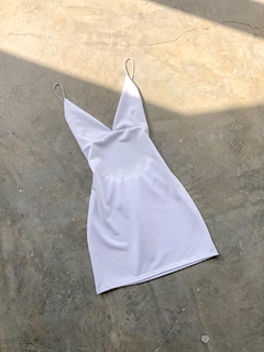 Vestido corto crepe - espalda descubierta - tienda online