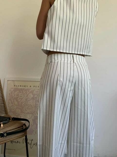 Conjunto rayado - chaleco + pantalon en internet