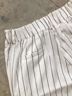 Wide leg blanco de lino - Greta Clothes