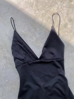 Vestido corto crepe - espalda descubierta