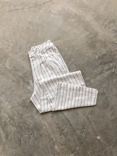 Wide leg blanco de lino - comprar online