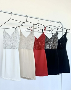 Vestido corto lentejuelas - mod 1 - Greta Clothes