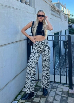 Wide leg Animal print - claro - comprar online