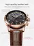 Imagen de LIGE-reloj analógico con correa de cuero para hombre, Resistente al agua, calendario
