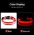 Collar de nailon con luz LED para perro, correa de seguridad nocturna intermitente