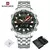 NAVIFORCE-reloj analógico de cuarzo para hombre, cronógrafo de pulsera con pantalla LCD, Resistente al agua - PrizeShop