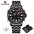 NAVIFORCE-reloj analógico de cuarzo para hombre, cronógrafo de pulsera con pantalla LCD, Resistente al agua - PrizeShop