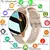 Reloj inteligente para hombre y mujer, pulsera resistente al agua con llamadas,