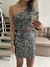 Conjunto em paetê chumbo
