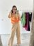 Calça Pantalona Duna bege - comprar online