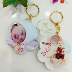 Chaveiro Mãe - Flor com foto - comprar online