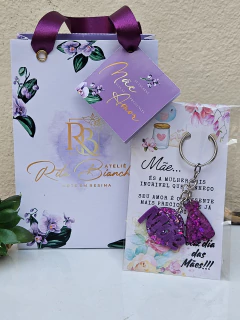 Chaveiro Mãe Modelo 02 - Atelie Rita Bianchi