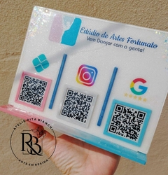 Placa para QR Code Modelo 05 na internet