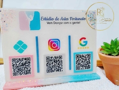 Placa para QR Code Modelo 05