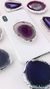 Pop Socket Roxo Ágata Natural com Prata925