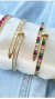 Bracelete prego cravejado colors
