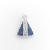 Pingente Nossa Senhora Aparecida cravejado manto Azul - comprar online