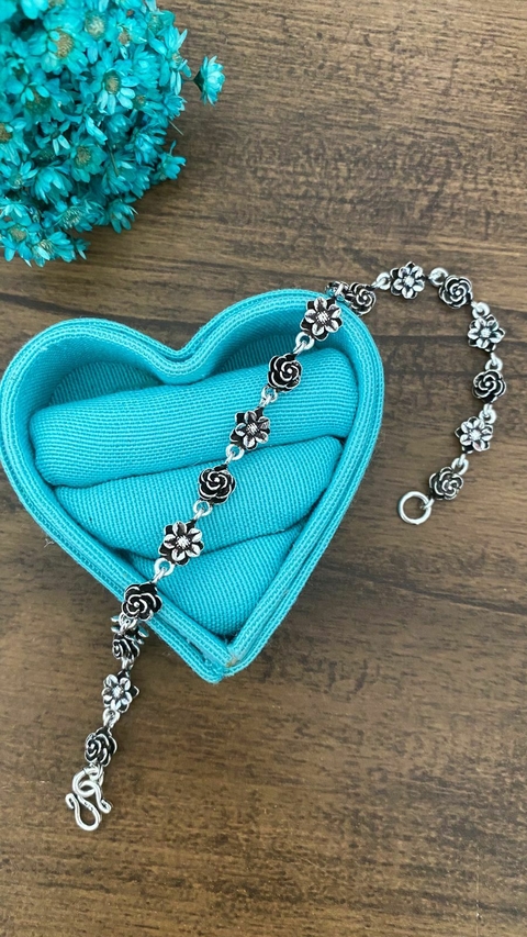 Tornozeleira Pikun de rosas com flores - comprar online