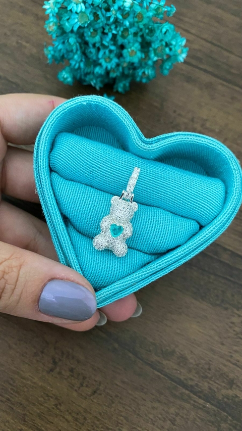 Pingente Ursinho inteiramente cravejado