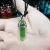 Colar de pedra natural com pingente de corrente colar hexagonal de couro, de opala de cristal na internet
