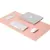 Mouse Pad 120x60 Extra Grande Tapete de Mesa Sintetico Premium Slim Antiderrapante Rosa Claro
